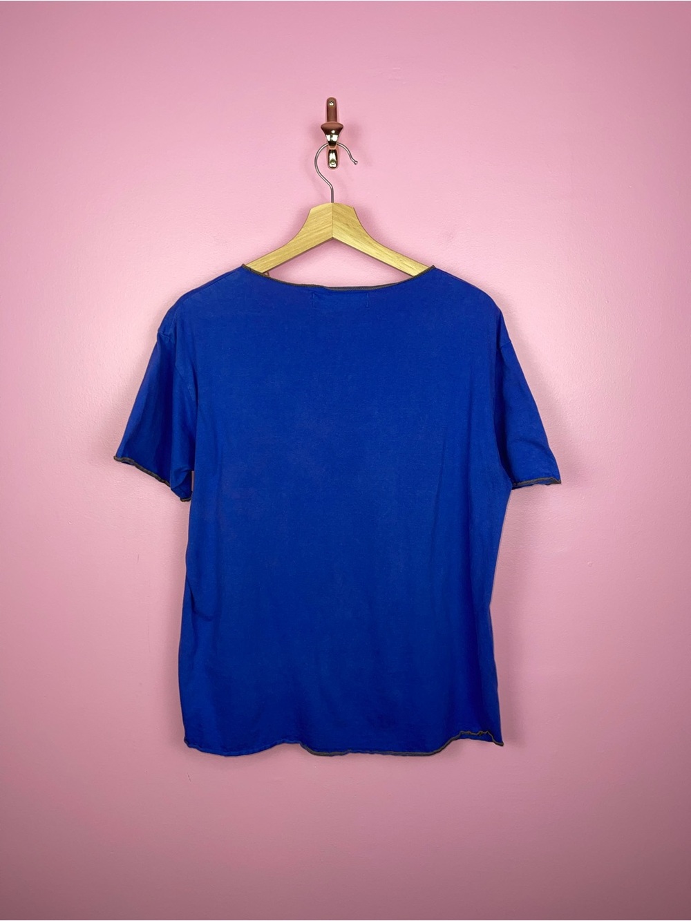 Vintage Strawberry Milk Graphic T-Shirt Royal Blue Logo Tee Women’s XL - Picture 5 of 6